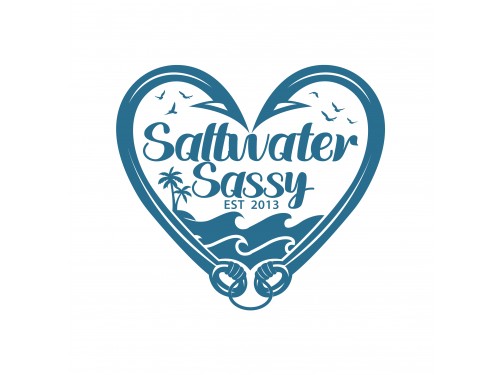 Design for Contest: SASSY BEACH WAVE & FISHING HOOK & TEE