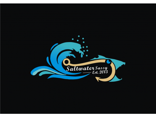 Design for Contest: SASSY BEACH WAVE & FISHING HOOK & TEE