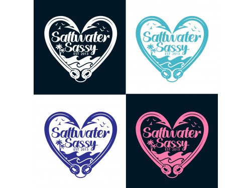 Design for Contest: SASSY BEACH WAVE & FISHING HOOK & TEE
