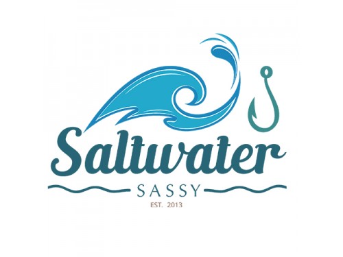 Design for Contest: SASSY BEACH WAVE & FISHING HOOK & TEE