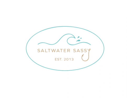 Design for Contest: SASSY BEACH WAVE & FISHING HOOK & TEE