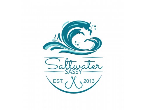 Design for Contest: SASSY BEACH WAVE & FISHING HOOK & TEE