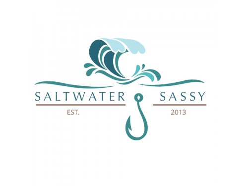 Design for Contest: SASSY BEACH WAVE & FISHING HOOK & TEE