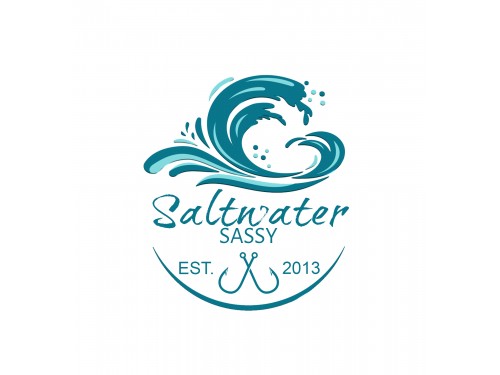 Design for Contest: SASSY BEACH WAVE & FISHING HOOK & TEE