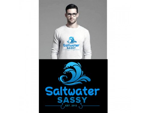 Design for Contest: SASSY BEACH WAVE & FISHING HOOK & TEE