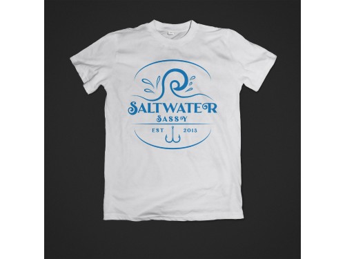 Design for Contest: SASSY BEACH WAVE & FISHING HOOK & TEE