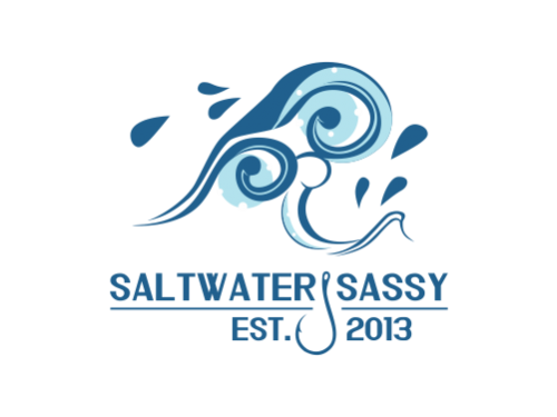 Design for Contest: SASSY BEACH WAVE & FISHING HOOK & TEE