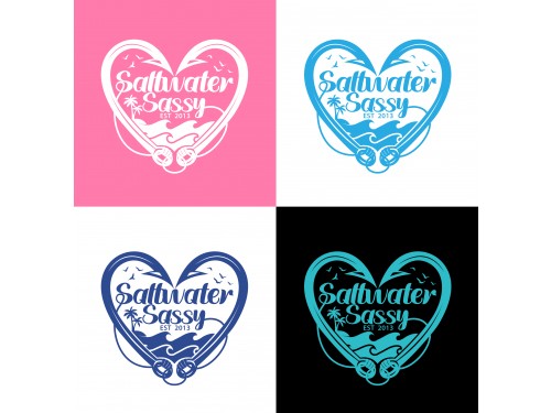 Design for Contest: SASSY BEACH WAVE & FISHING HOOK & TEE