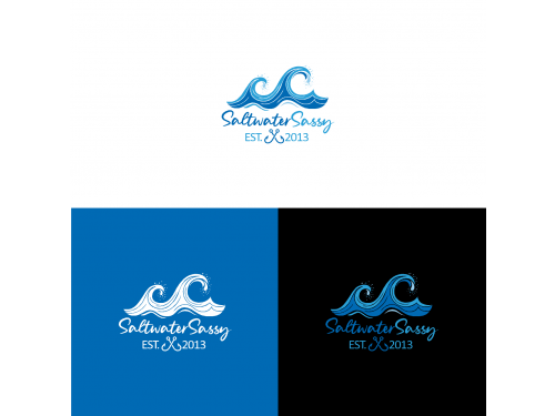 Design for Contest: SASSY BEACH WAVE & FISHING HOOK & TEE