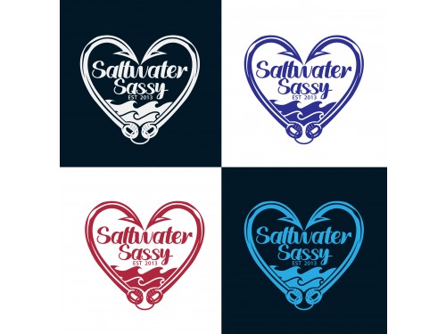 Design for Contest: SASSY BEACH WAVE & FISHING HOOK & TEE