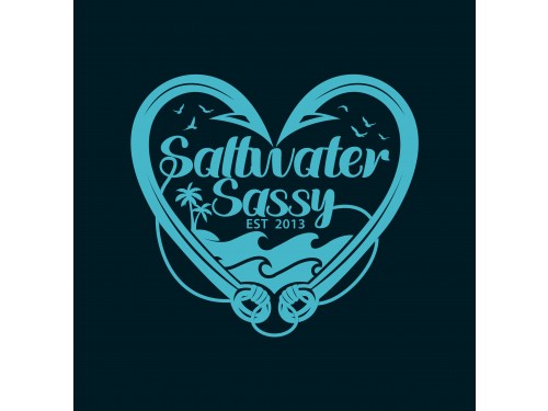 Design for Contest: SASSY BEACH WAVE & FISHING HOOK & TEE