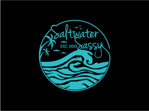 Design for Contest: SASSY BEACH WAVE & FISHING HOOK & TEE
