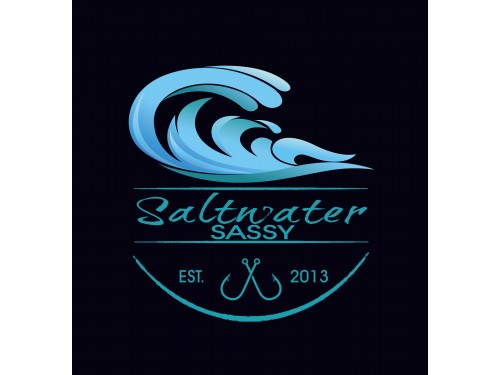 Design for Contest: SASSY BEACH WAVE & FISHING HOOK & TEE