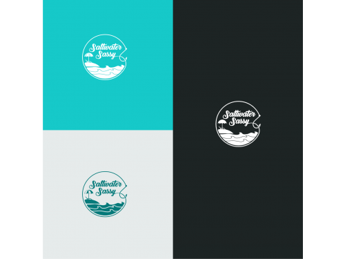 Design for Contest: SASSY BEACH WAVE & FISHING HOOK & TEE