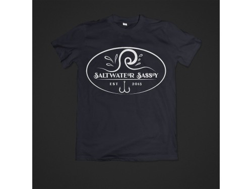 Design for Contest: SASSY BEACH WAVE & FISHING HOOK & TEE