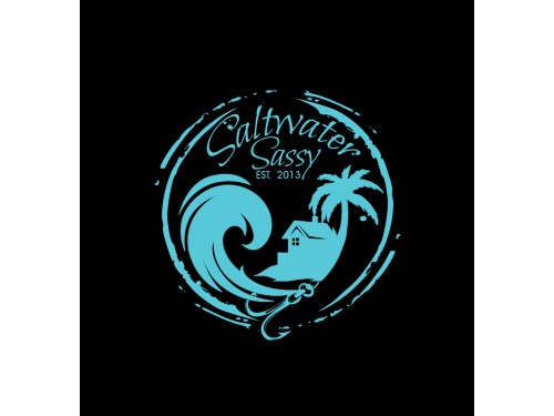 Design for Contest: SASSY BEACH WAVE & FISHING HOOK & TEE