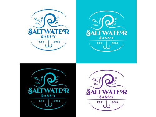 Design for Contest: SASSY BEACH WAVE & FISHING HOOK & TEE