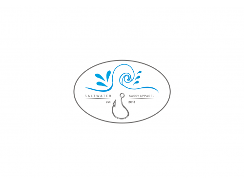 Design for Contest: SASSY BEACH WAVE & FISHING HOOK & TEE