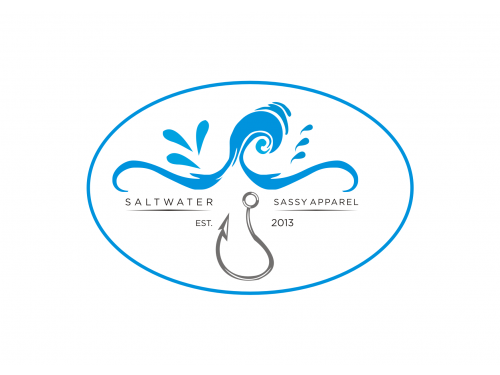 Design for Contest: SASSY BEACH WAVE & FISHING HOOK & TEE