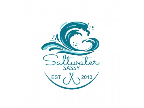 Design for Contest: SASSY BEACH WAVE & FISHING HOOK & TEE