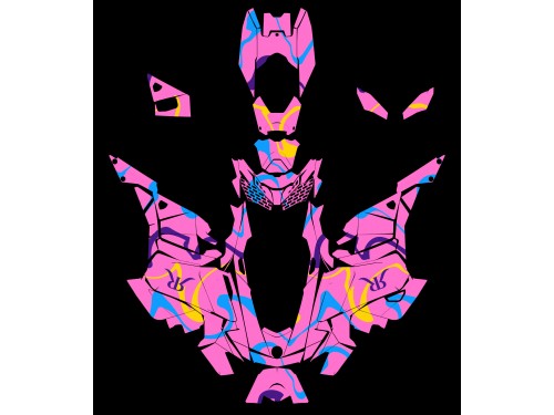 Design for Contest: Epic Girl Snowmobile Wrap