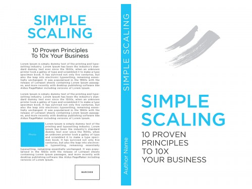 Design for Contest: Simple Scaling Book cover
