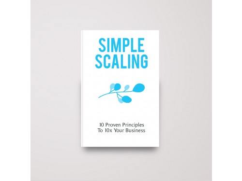 Design for Contest: Simple Scaling Book cover