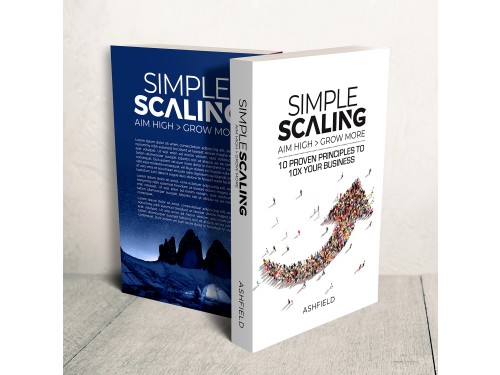 Winning design by Surekhan for Contest: Simple Scaling Book cover 