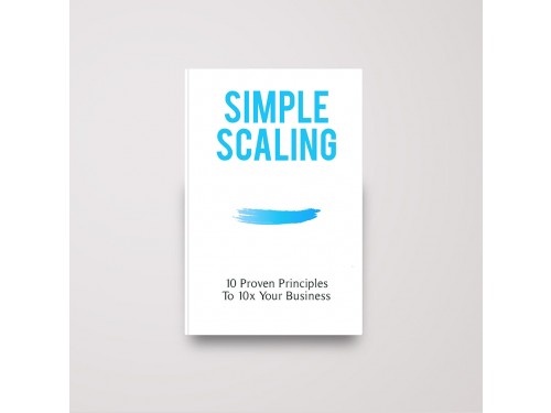 Design for Contest: Simple Scaling Book cover