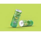 Design by lizacrea for Contest: Front of pack design for line of sparkling organic health and hydration beverages. 3 flavors with fruit illustration, 12oz sleek can