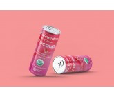 Design by lizacrea for Contest: Front of pack design for line of sparkling organic health and hydration beverages. 3 flavors with fruit illustration, 12oz sleek can