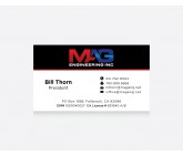 Design by Samir Gajjar for Contest: Business cards for MAG Engineering Inc