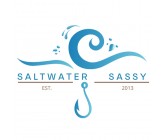 Design by FALCON6 for Contest:  SASSY BEACH WAVE & FISHING HOOK & TEE
