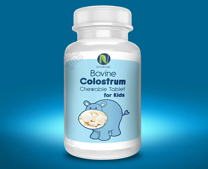 Kids Dietary Supplement Bottle Label Design